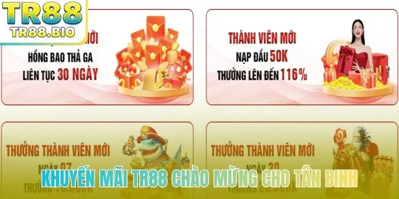 Khuyến mãi TR88 chào mừng cho tân binh